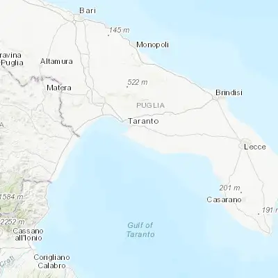 Map showing location of Leporano (40.382180, 17.334260)