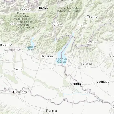 Map showing location of Manerba del Garda (45.549880, 10.552280)