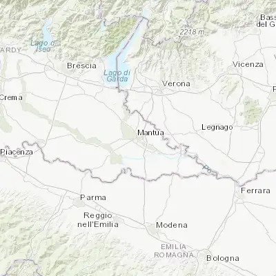 Map showing location of Mantova (45.160310, 10.797840)