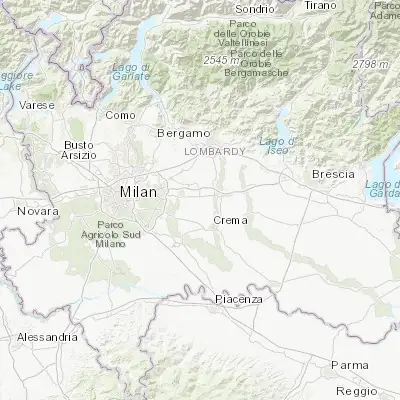 Map showing location of Misano di Gera d'Adda (45.469460, 9.621290)