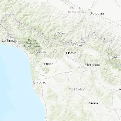 Map showing location of Monsummano Terme (43.867200, 10.812950)