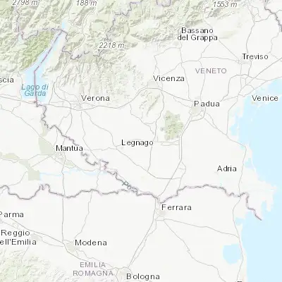 Map showing location of Montagnana (45.232290, 11.464830)