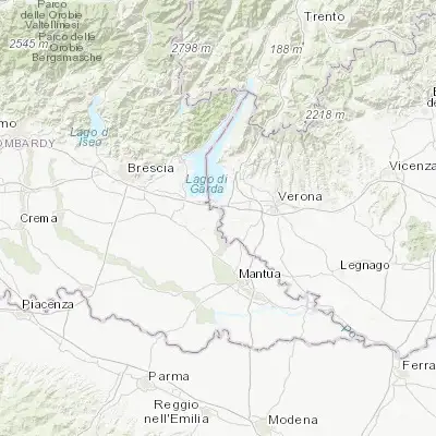 Map showing location of Monzambano (45.385340, 10.693310)