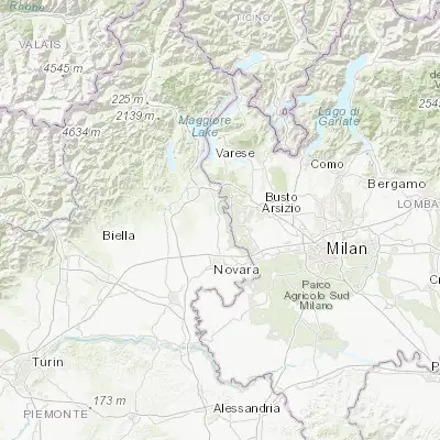 Map showing location of Oleggio (45.596740, 8.642130)