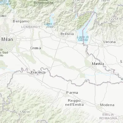 Map showing location of Ostiano (45.222600, 10.254500)