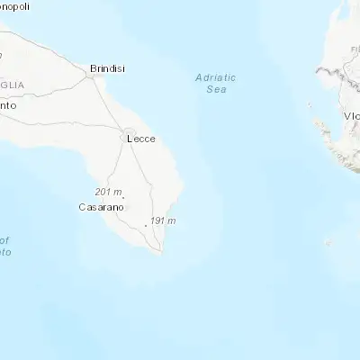 Map showing location of Otranto (40.147890, 18.486820)