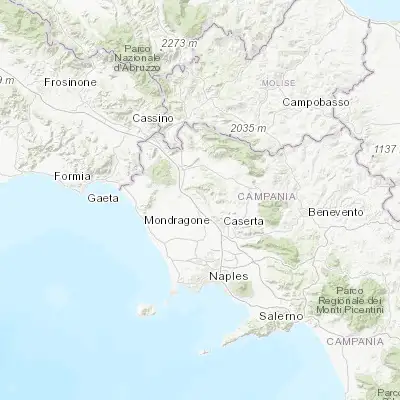 Map showing location of Pastorano (41.180820, 14.198230)