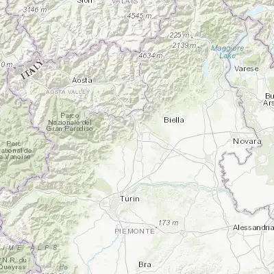 Map showing location of Pavone Canavese (45.441930, 7.852940)