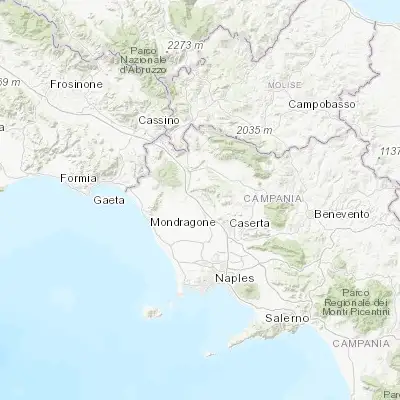 Map showing location of Pignataro Maggiore (41.190060, 14.169780)