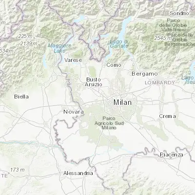 Map showing location of Pogliano Milanese (45.537860, 8.994030)