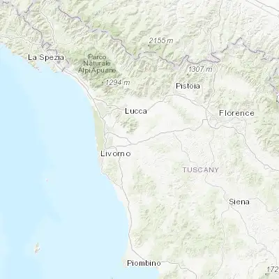 Map showing location of Pontedera (43.661410, 10.630670)