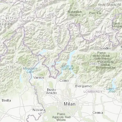 Map showing location of Porlezza (46.037140, 9.129210)