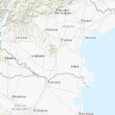 Map showing location of Pozzonovo (45.196290, 11.791710)