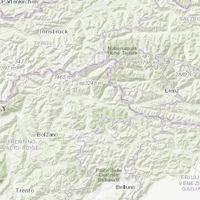 Map showing location of Rasun Anterselva - Rasen-Antholz (46.778530, 12.047290)