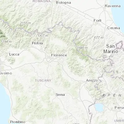 Map showing location of Rignano sull'Arno (43.721450, 11.451830)