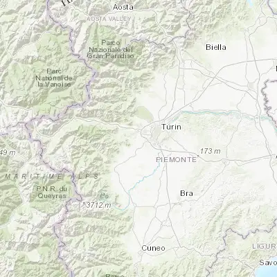 Map showing location of Rivalta di Torino (45.032680, 7.520420)