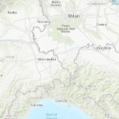 Map showing location of Rivanazzano (44.929080, 9.013680)