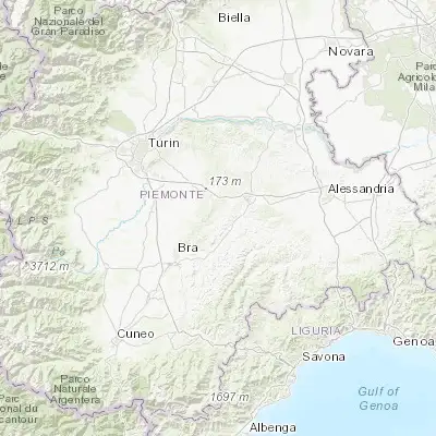 Map showing location of San Damiano d'Asti (44.833440, 8.063530)