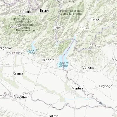 Map showing location of San Felice del Benaco (45.582760, 10.553800)