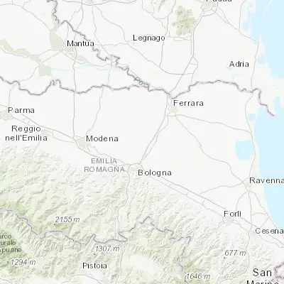 Map showing location of San Giorgio di Piano (44.647240, 11.374460)