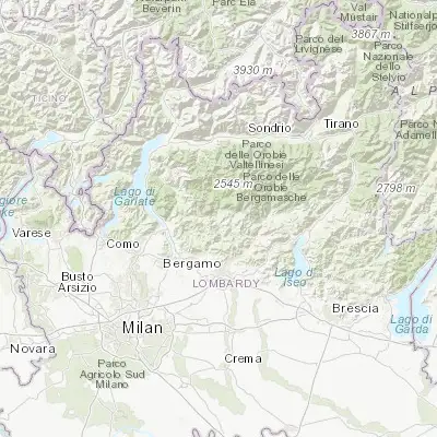 Map showing location of San Giovanni Bianco (45.873420, 9.654200)