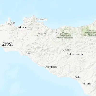 Map showing location of San Giovanni Gemini (37.627850, 13.643570)