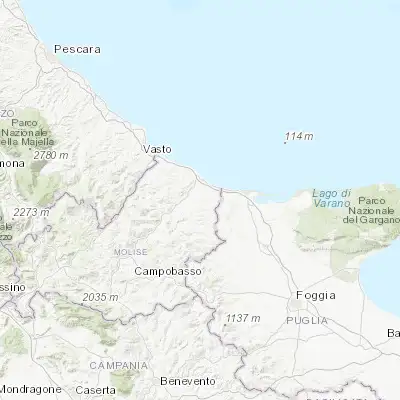 Map showing location of San Martino in Pensilis (41.878140, 15.018240)