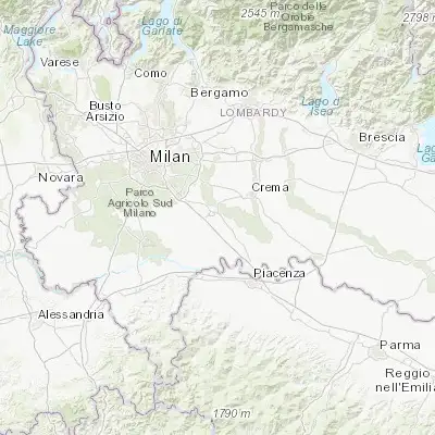 Map showing location of San Martino in Strada (45.274970, 9.526360)