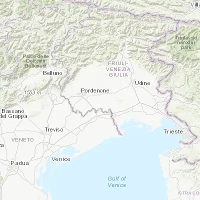 Map showing location of San Vito al Tagliamento (45.916800, 12.859450)