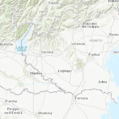 Map showing location of Santo Stefano-Bonaldo (45.367180, 11.331990)