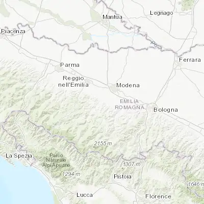 Map showing location of Sassuolo (44.543200, 10.784800)