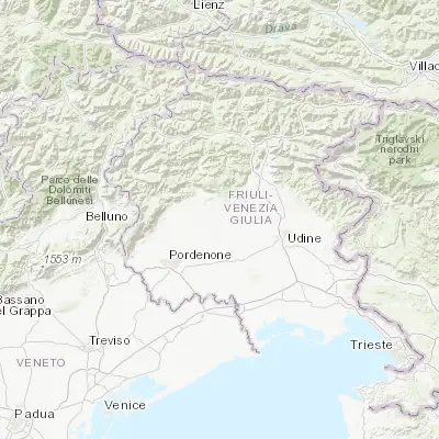Map showing location of Spilimbergo (46.113450, 12.892410)