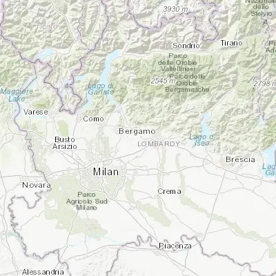 Map showing location of Terno d'Isola (45.685480, 9.530950)