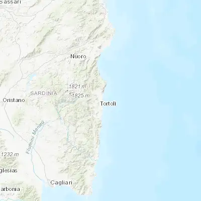 Map showing location of Tortolì (39.926260, 9.655690)