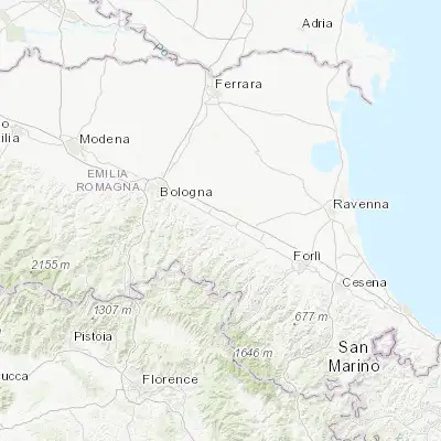 Map showing location of Toscanella (44.382480, 11.639650)