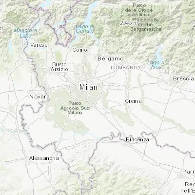 Map showing location of Tribiano (45.413230, 9.376930)
