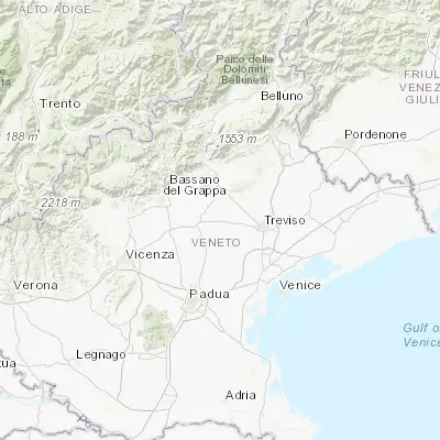 Map showing location of Vedelago (45.687220, 12.018530)