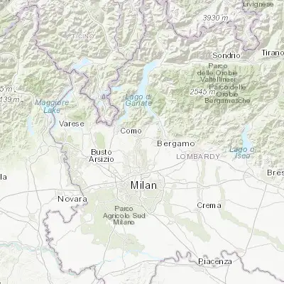 Map showing location of Veduggio Con Colzano (45.733880, 9.270240)