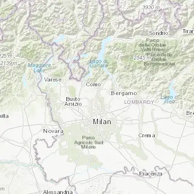 Map showing location of Verano Brianza (45.688680, 9.224540)