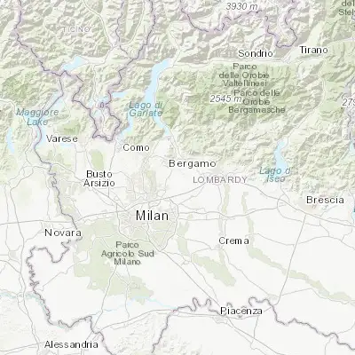 Map showing location of Verderio Inferiore (45.665580, 9.433450)