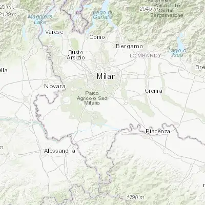 Map showing location of Vidigulfo (45.292450, 9.234980)