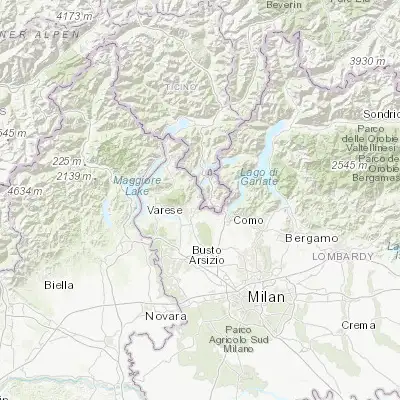 Map showing location of Viggiù (45.870960, 8.908610)