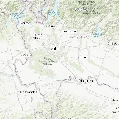Map showing location of Vizzolo Predabissi (45.355870, 9.348150)