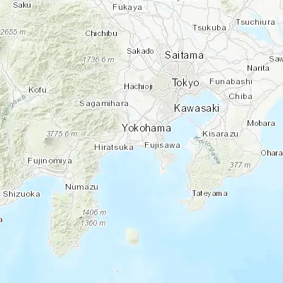 Map showing location of Fujisawa (35.349260, 139.476660)