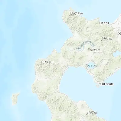 Map showing location of Kuromatsunai (42.668060, 140.306110)