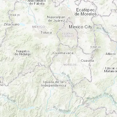 Map showing location of Cuentepec (18.861590, -99.326110)