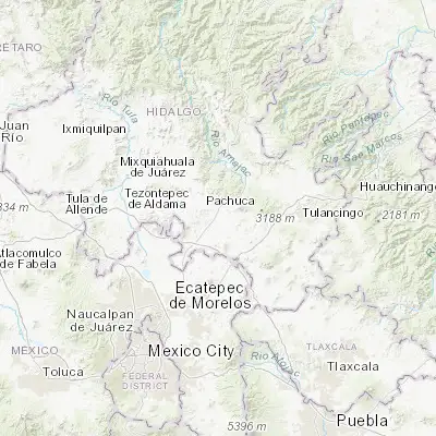 Map showing location of La Colonia (20.054720, -98.770280)