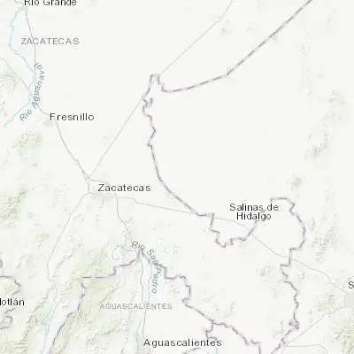 Map showing location of Salitral de Carrera (22.866050, -102.083050)