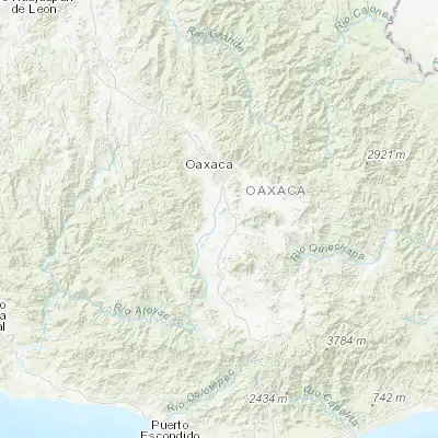 Map showing location of Santa Ana Zegache (16.837060, -96.729480)