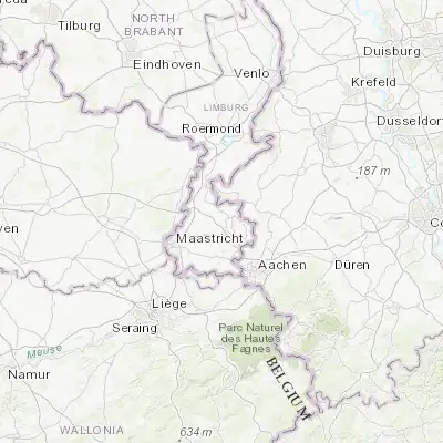 Map showing location of Hoensbroek (50.923870, 5.925280)